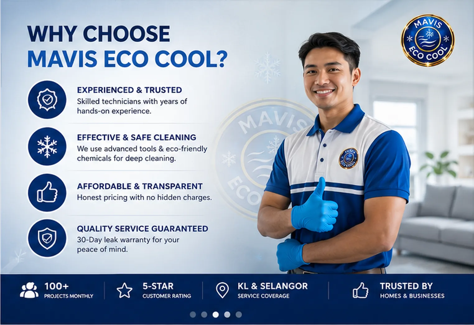 Why choose Mavis Eco Cool — certified technicians serving KL & Selangor