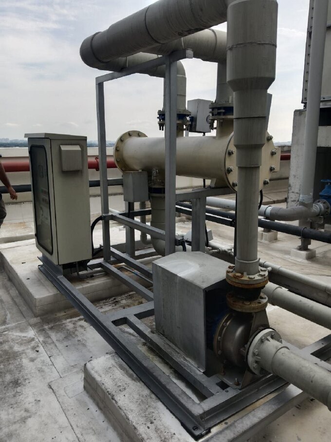 Commercial multi-zone HVAC system serviced by Mavis Eco Cool in a Klang Valley office