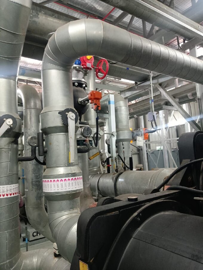 Industrial chiller installation by Mavis Eco Cool in Shah Alam, Selangor