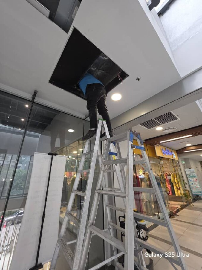 Retail cassette aircond servicing by Mavis Eco Cool in Selangor